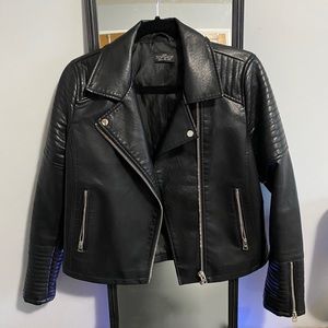 Topshop Rosa Biker Jacket - PETITE 8
